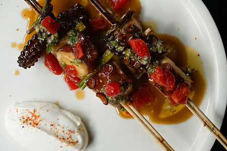 Осьминог на гриле