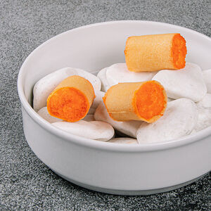 Трубочки с крабом и сырным кремом