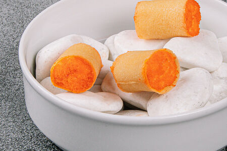 Трубочки с крабом и сырным кремом