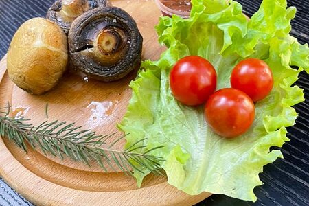 Шампиньон на углях