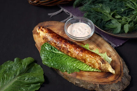 Хачапури на мангале с сыром и зеленью