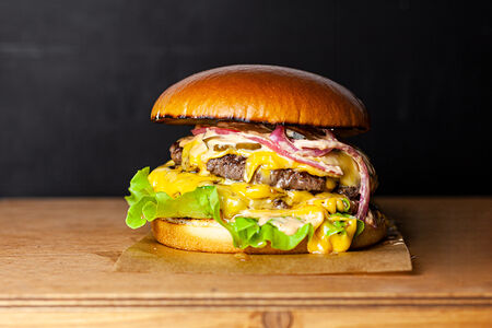 Бургер Гранд дабл и фри