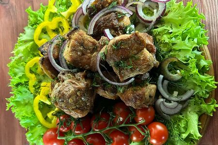 Шашлык из cвинoй шейки