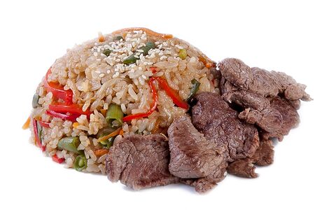 Тяхан с говядиной