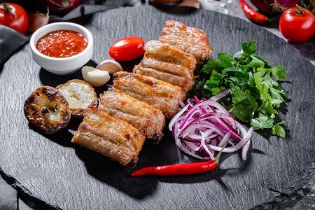 Шашлык из свиных ребрышек