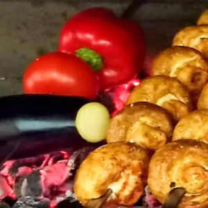 Овощи на мангале