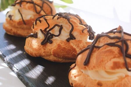 Шу с сырным кремом