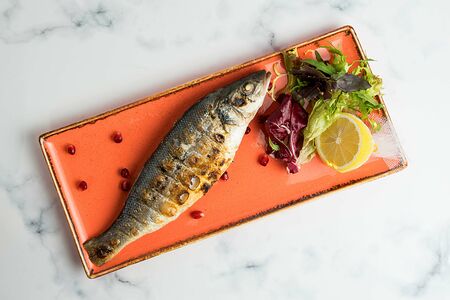 Сибас на мангале