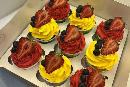 Набор кап-кейков Краски 9 штук