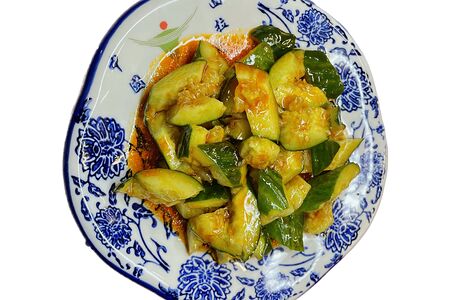 Салат из огурцов с чесноком