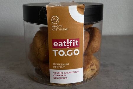 Печенье овсяно-кукурузное с курагой