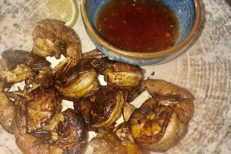 Креветки wok