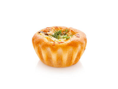 Корзиночка с курицей и грибами