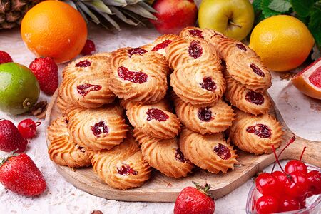 Печенье курабье Вишня