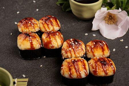 Запеченный сырный ролл с окунем