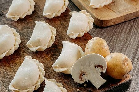 Вареники с картофелем и грибами
