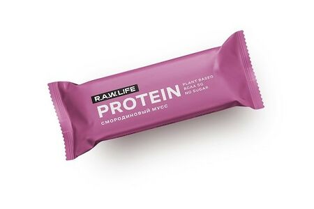 Батончик Rawlife Protein смородиновый мусс