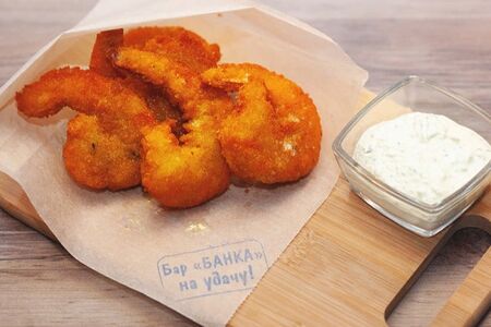 Тигровые креветки в панировке