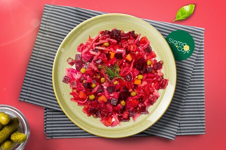 Винегрет овощной с солеными огурцами 