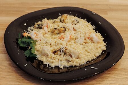 Пти-тим с морепродуктами