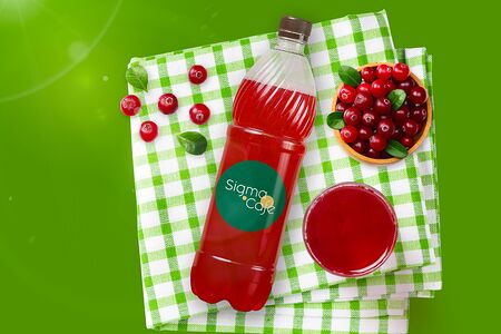 Морс брусничный собственного производства