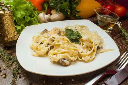 Паста с грибами