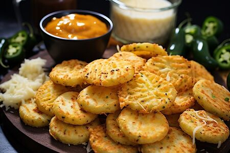 Сырные монетки с острым халапеньо