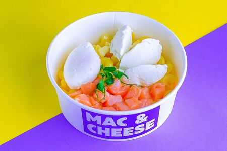 Mac & Cheese Семга, пашот, крем-чиз