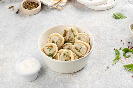 Пельмени с мясом, 10 шт