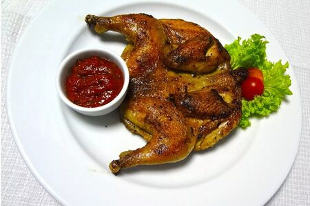 Курица табака