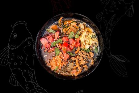 Куксу с курицей