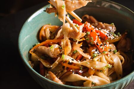 Лапша с курицей