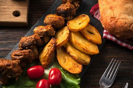 Картофель на углях