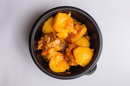 Тушёный картофель с мясом