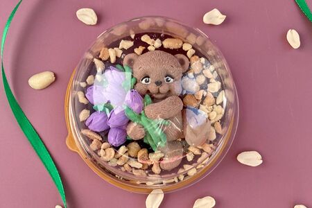 Фигурка из шоколадной глазури №15 Мишка под куполом