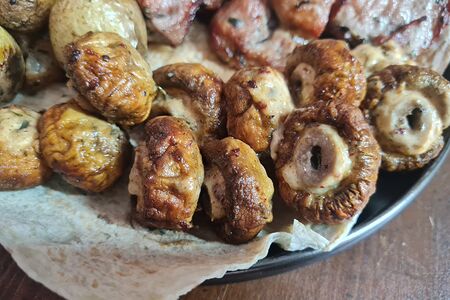 Шампиньоны на углях