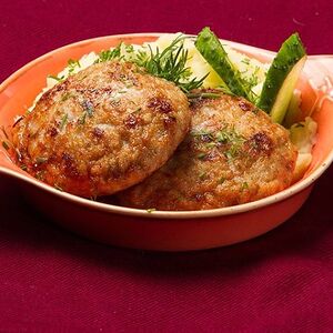 Куриные котлеты с пюре