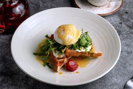 Венские вафли бенедикт