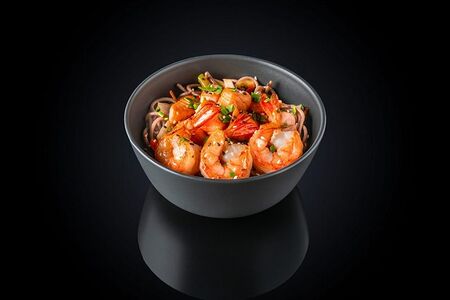 Соба с морепродуктами