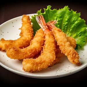 Королевские креветки в кляре