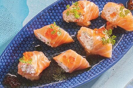 Рулетики из семги