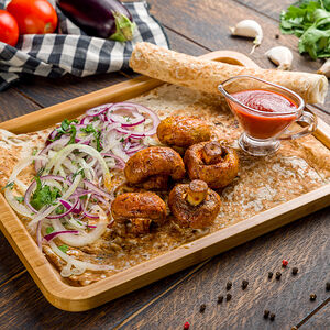 Шампиньоны на мангале