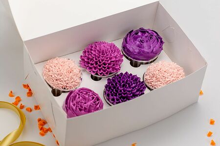 Набор капкейков Цветочное ассорти