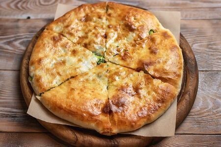 Хачапури с сыром и зеленью