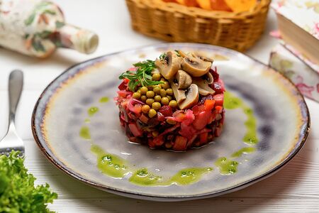 Винегрет с грибами