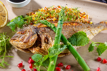 Дорадо жареная