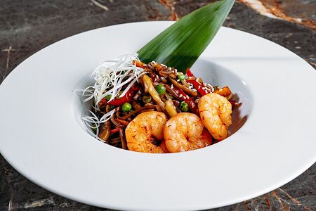 Соба с креветками