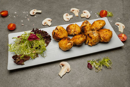 Шампиньоны на мангале