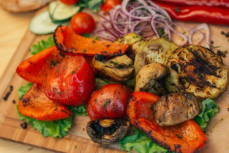 Овощи на мангале