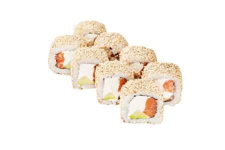 Лосось в кунжуте